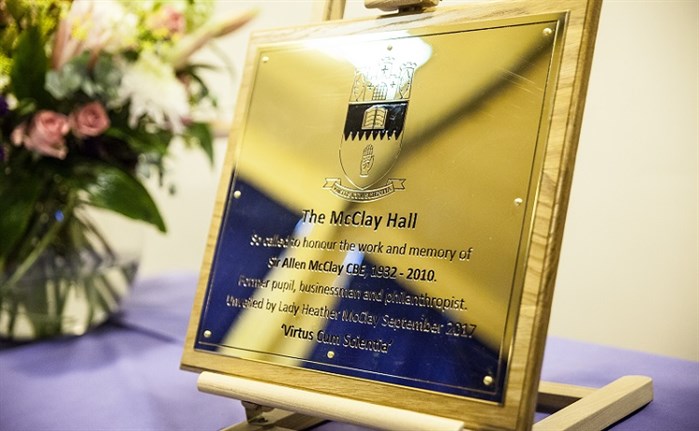 McClay Hall plaque