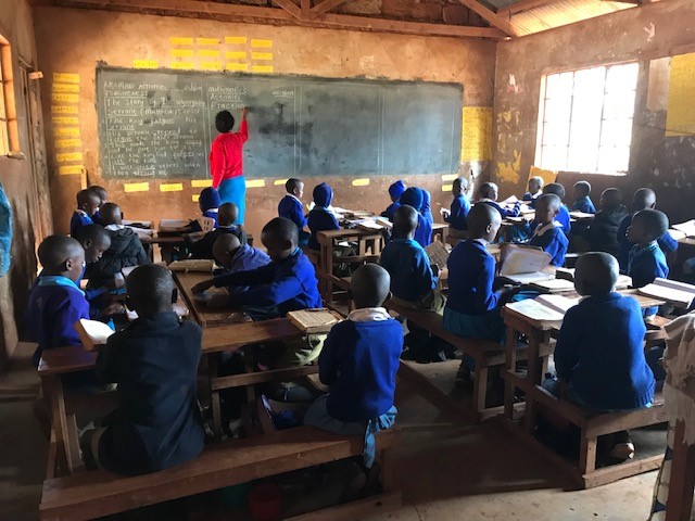 Kenyan primary school in class