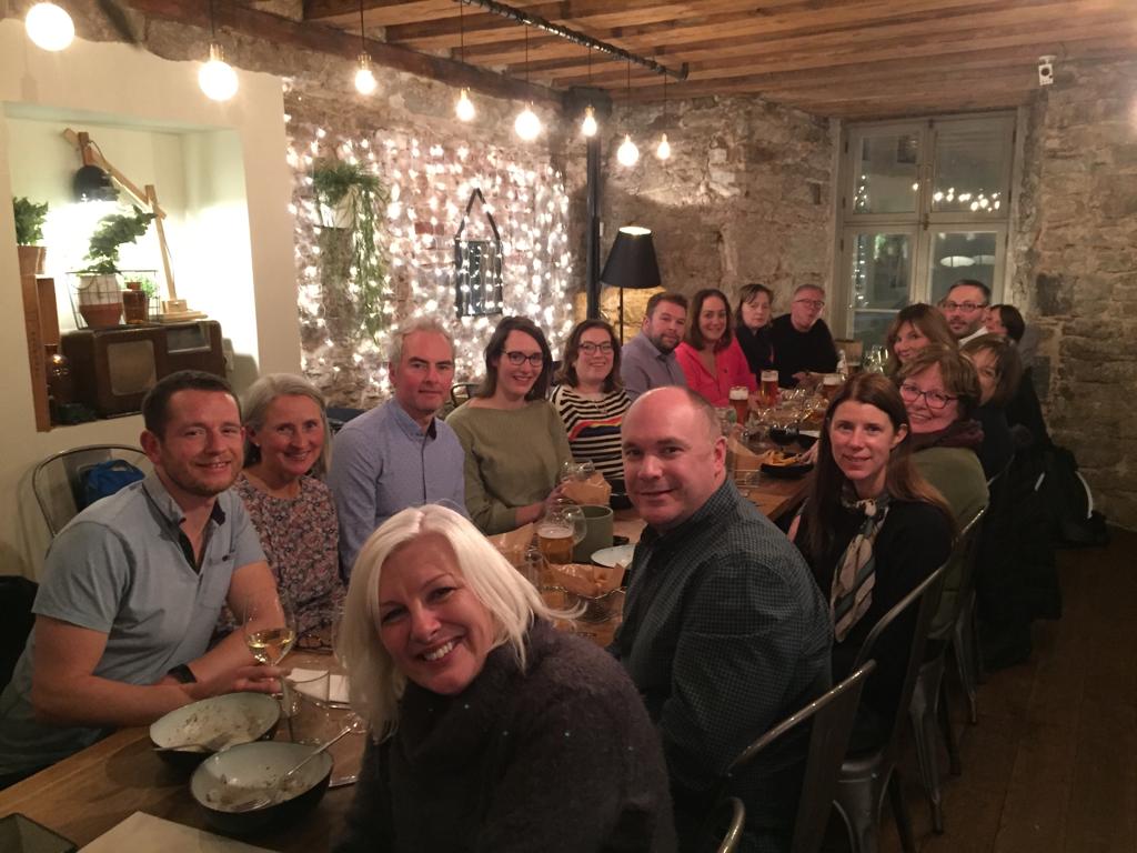 Erasmus+ dinner group photo
