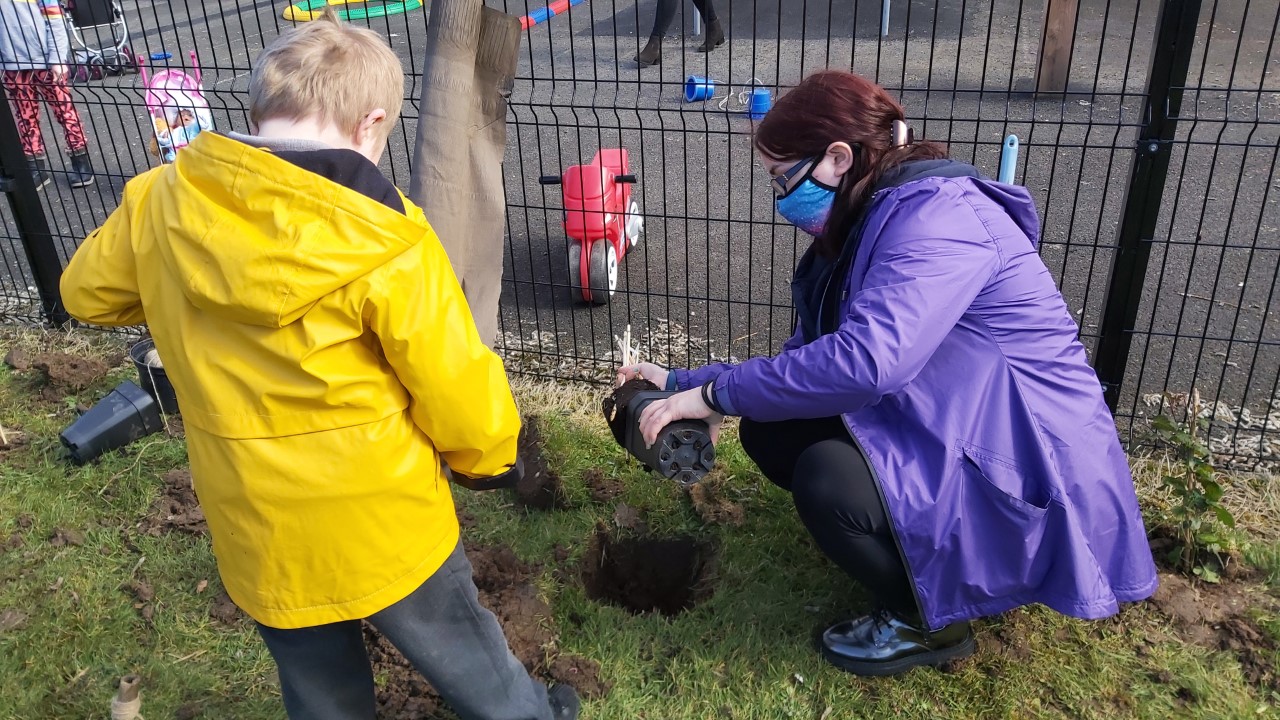 Rathcoole PS planting