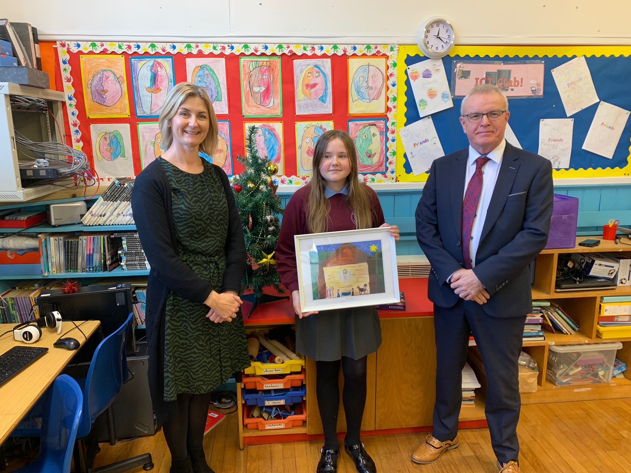 Chloe Walsh Culmore PS runner up Christmas card competition 2021
