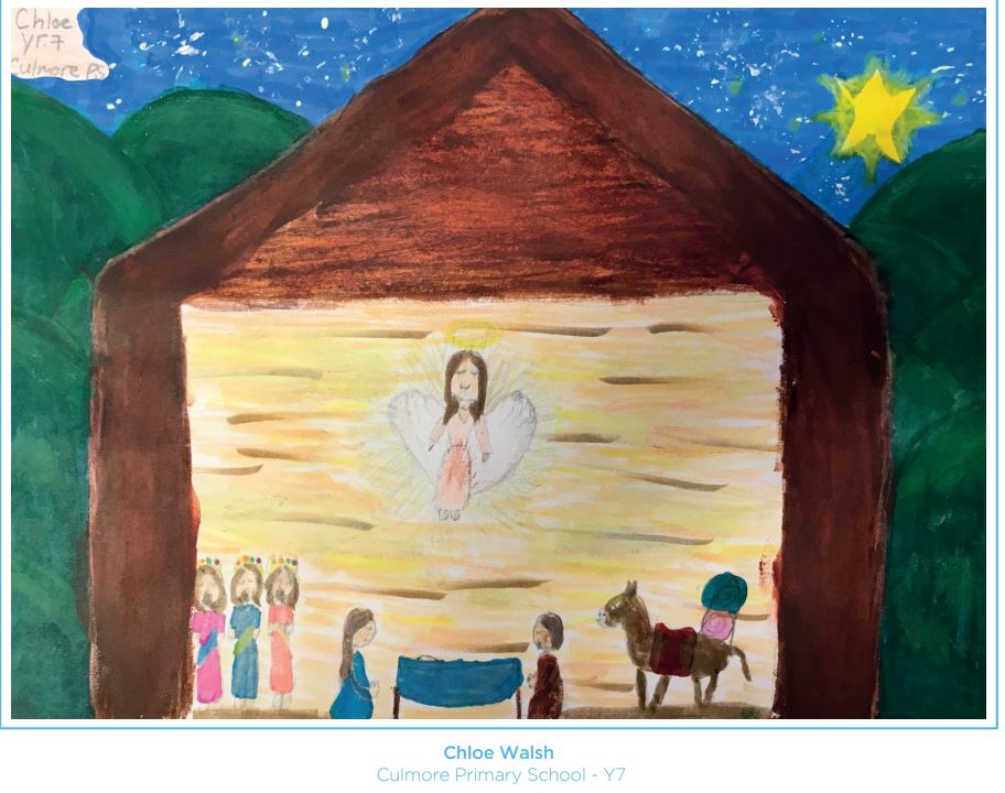 Chloe Walsh Culmore PS runner up Christmas card competition 2021
