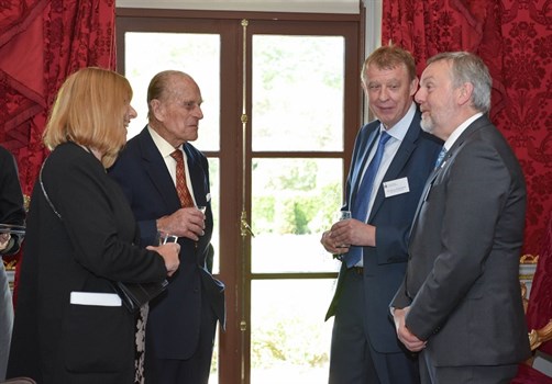CSSC Chief Executive meets HRH Duke of Edinburgh at Hillsborough Castle Awards