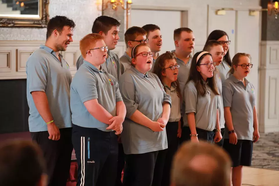 Sperrinview choir at AGM