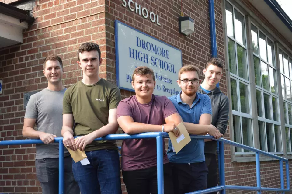 Dromore High pupils celebrate A level results