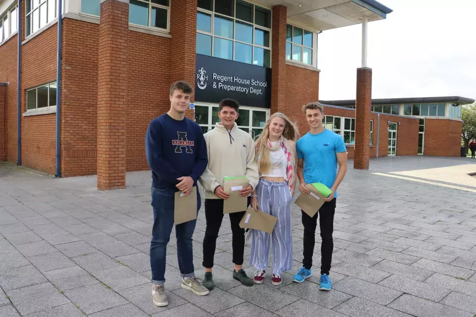 Regent House students celebrate A level results