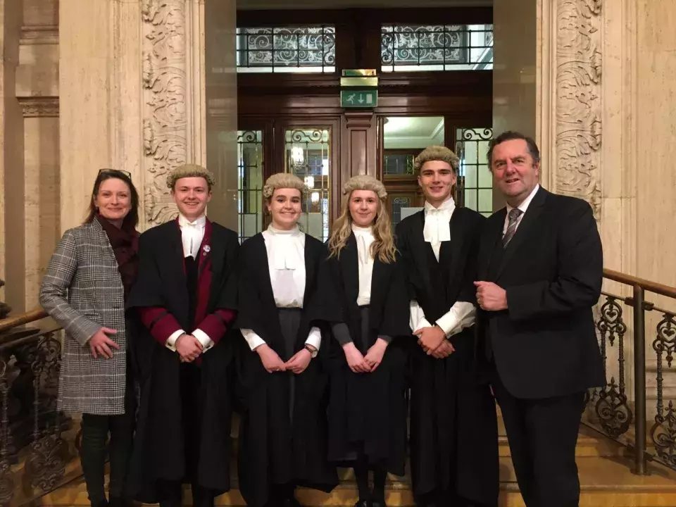 Ballyclare High School at bar mock trials