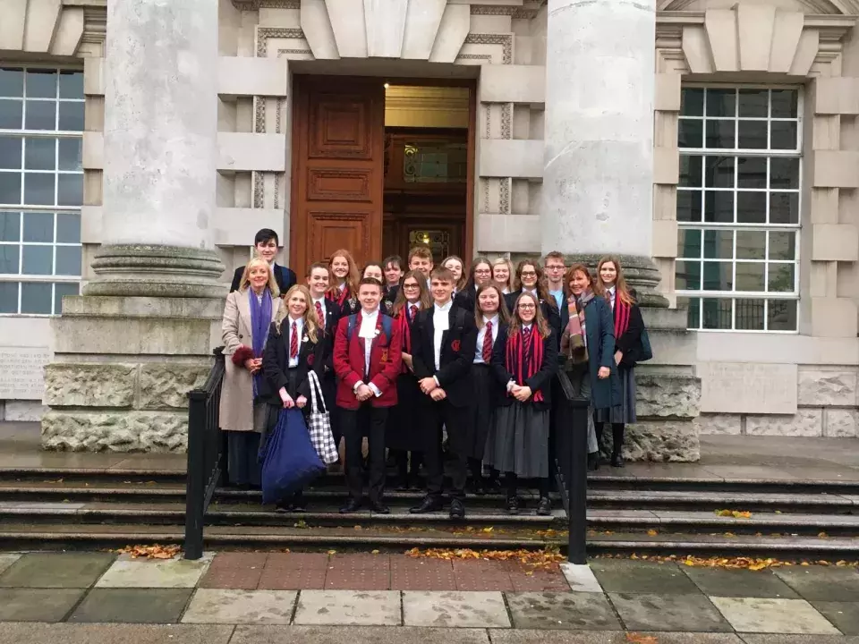 Ballyclare High School at bar mock trials