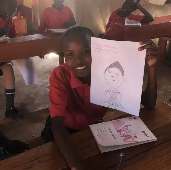 Kenyan primary school pupil