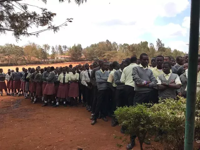 Kenyan secondary school pupil group