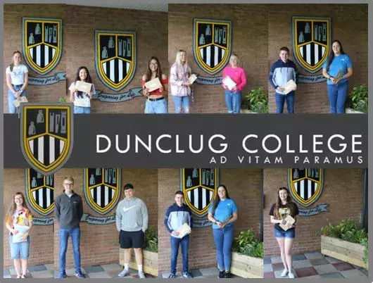 Dunclug College GCSE pupils August 2020