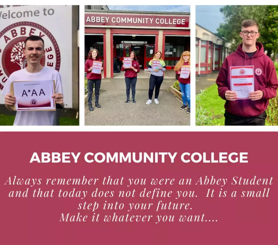 Abbey Community College A level result