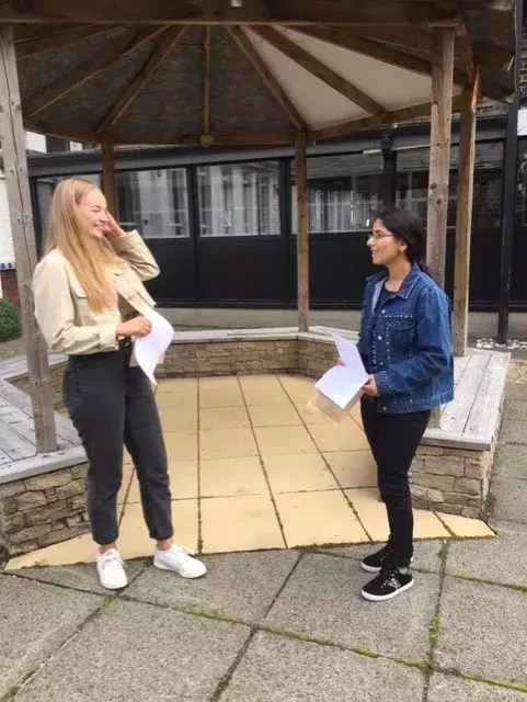 Nicky Jordan and Deepshikha Rajpoot discuss their fantastic A grade results at A level