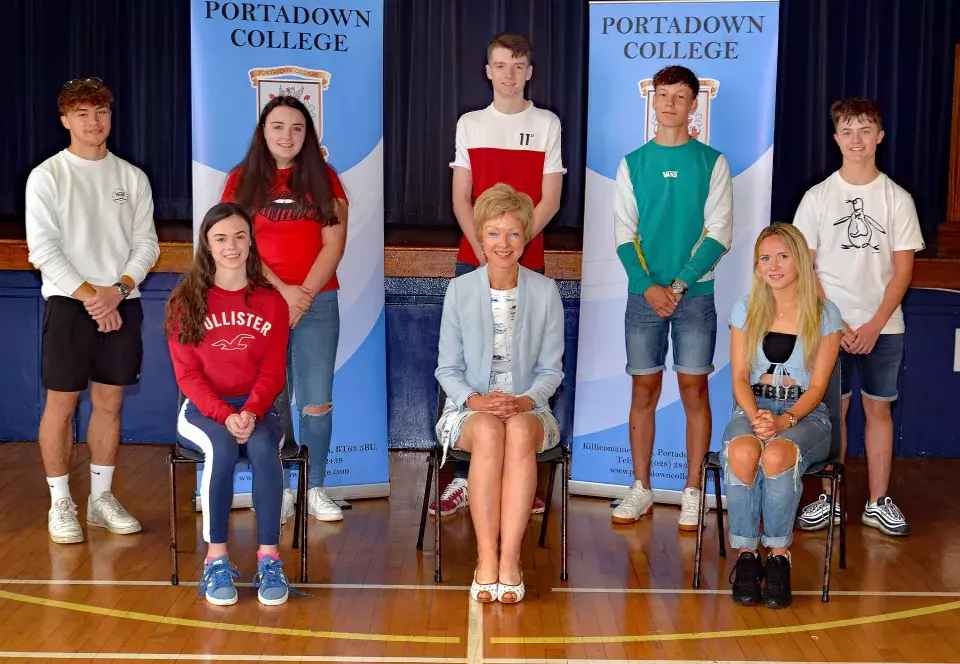 Portadown College GCSE results day 2020