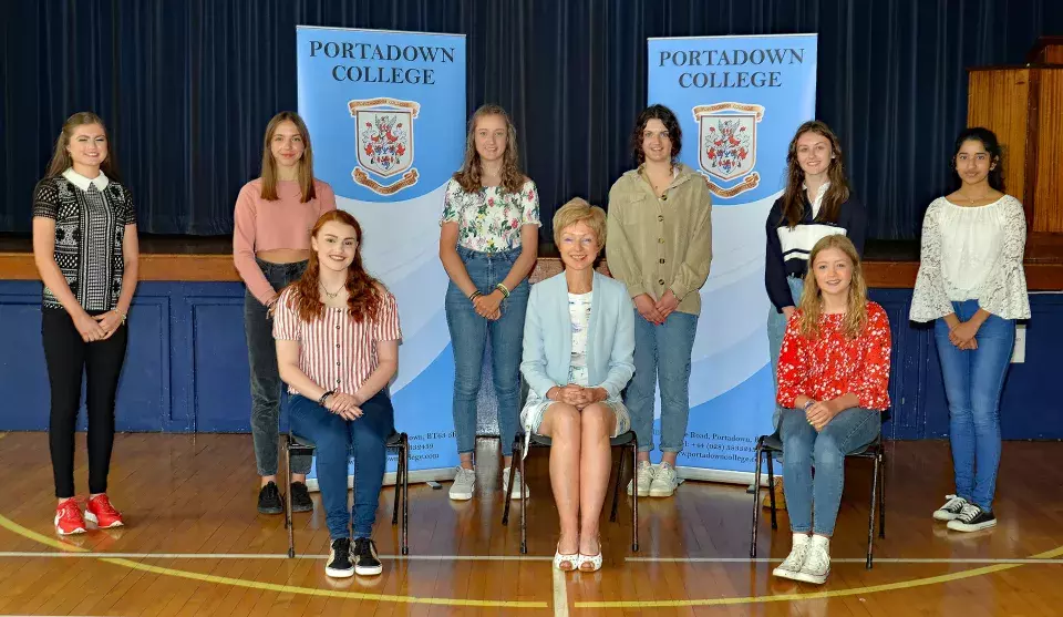 Portadown College GCSE results day 2020