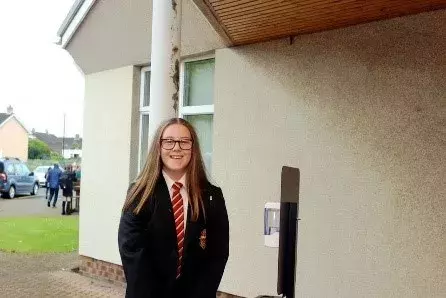 New pupil Year 8 first day at Limavady High School