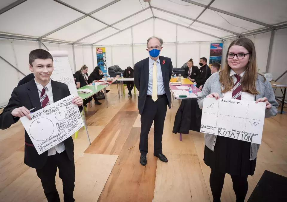 Education Minister, Curtis &amp; Jade Abbey Community College