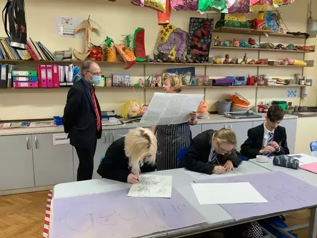 Minister visit to Killard House School