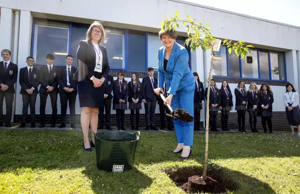 First Minister Craigavon Senior high school NI centenary