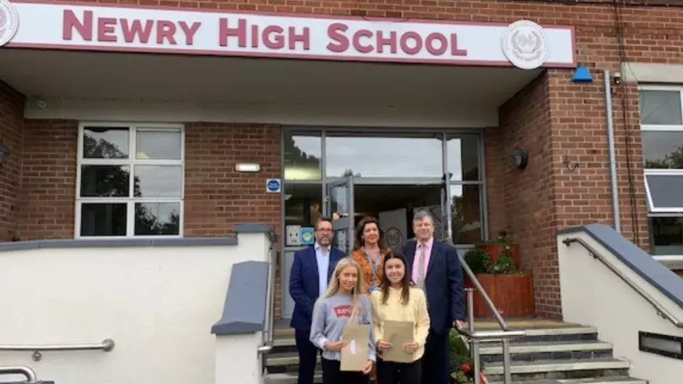 Newry High School GCSE results day 12 August 2021