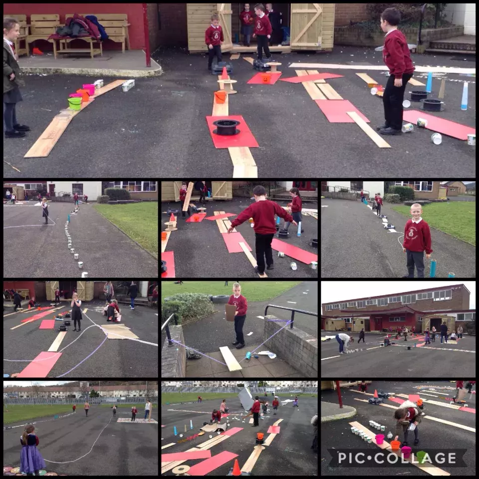 Rathcoole PS play in practice in pandemic