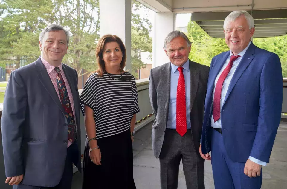 Mark Baker (CSSC), Michele Corkey (EA), Mark Orr (CSSC) and Barry Mulholland (EA)