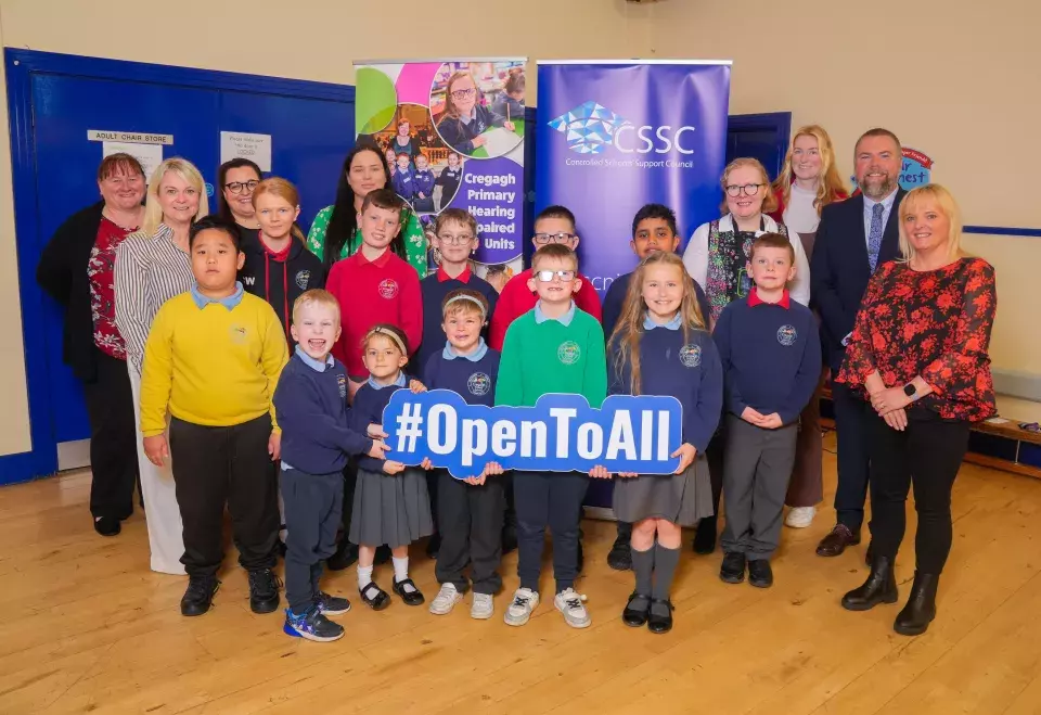Pupils at Sign Language programme event
