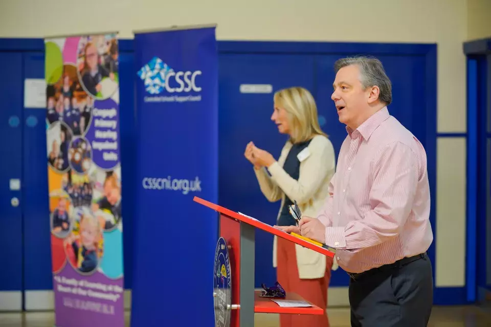 Speaker at Sign Language programme event