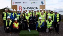 Devenish College construction start group photo