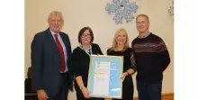 Knockavoe Special School celebrating Rights Respecting School gold award