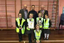 Doagh Primary School receives Gold Sustrans Active Travel Award