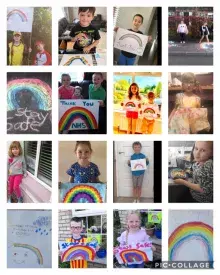 Rainbow collage