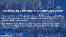 Could you be a governor in a controlled school?