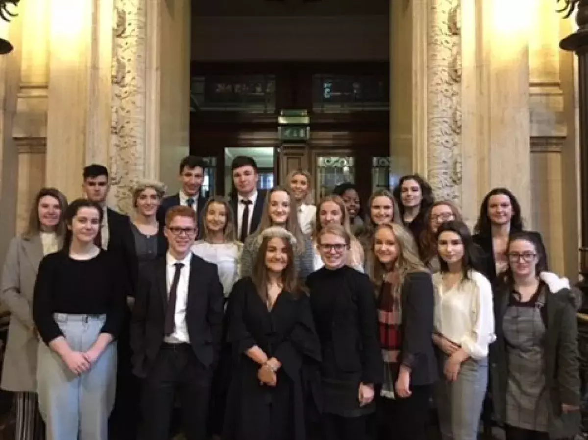 The Bar Mock Trial winning team from Banbridge Academy