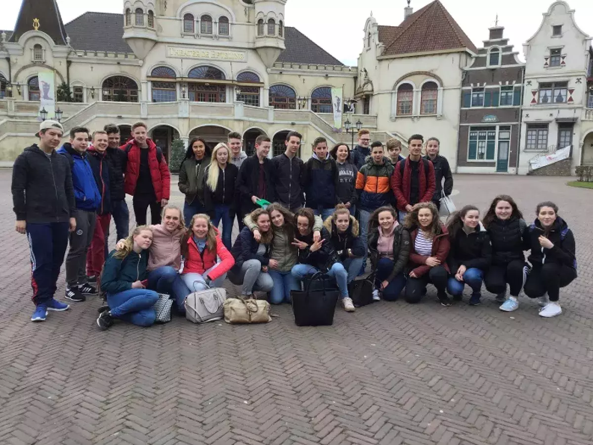 Pupils participating in the Dutch exchange trip
