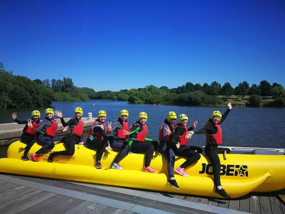 Killicomaine Junior High School pupils at Craigavon Watersports Centre 