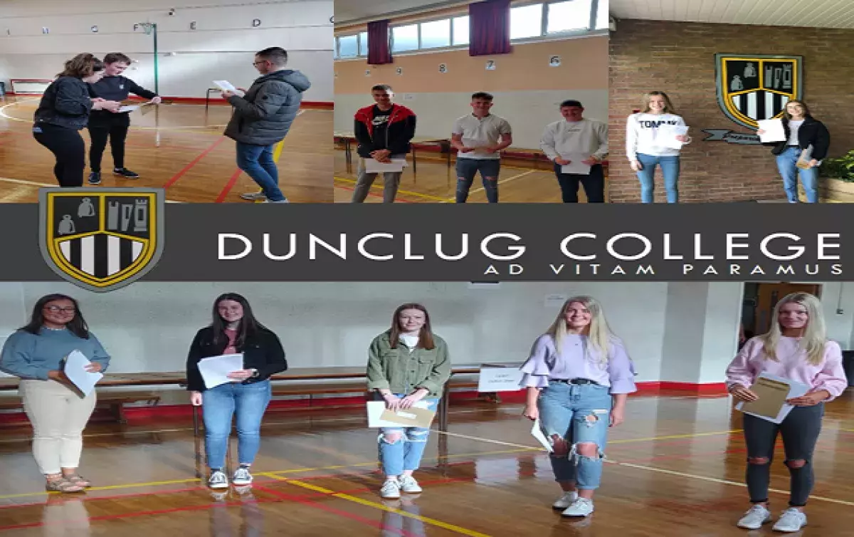 Dunclug College GCSE pupils August 2020