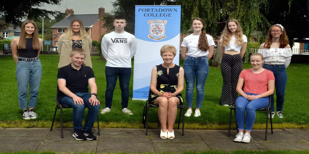 Portadown College A level results day