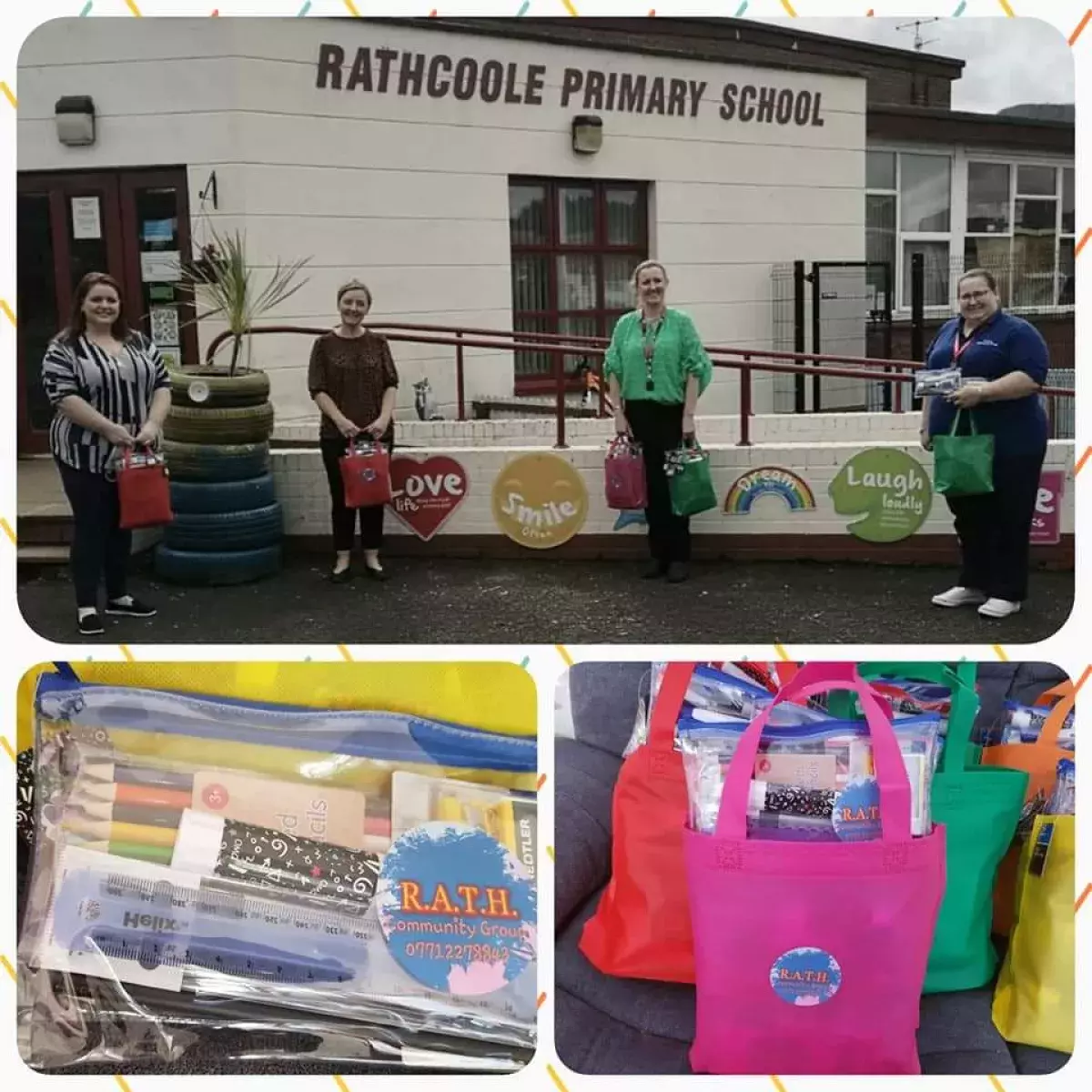Rathcoole PS and NU Stationery donation