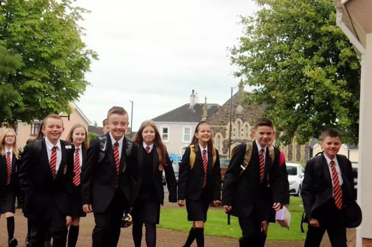 Year 8s first day at Limavady High School