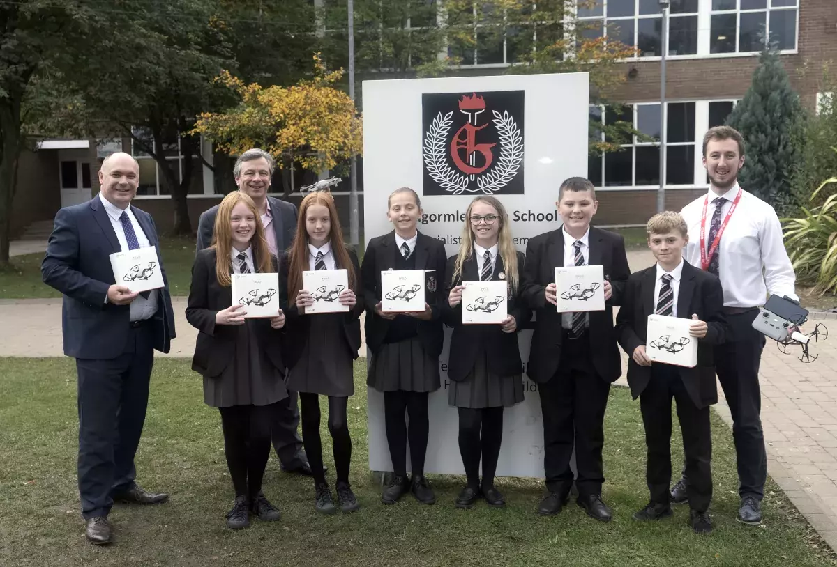 Glengormley High School Pupils Drone Project photo