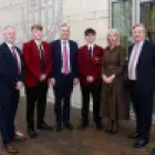 Education Minister, CSU representative, CSSC representative, Principal and pupils Belfast Boys Model School